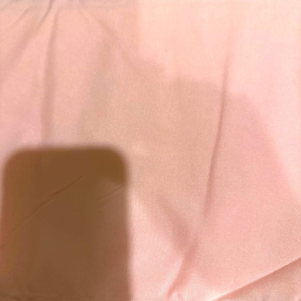 Light Pink Dust Ruffle 75”L full size bed New
